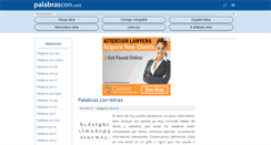 Desktop Screenshot of palabrascon.net